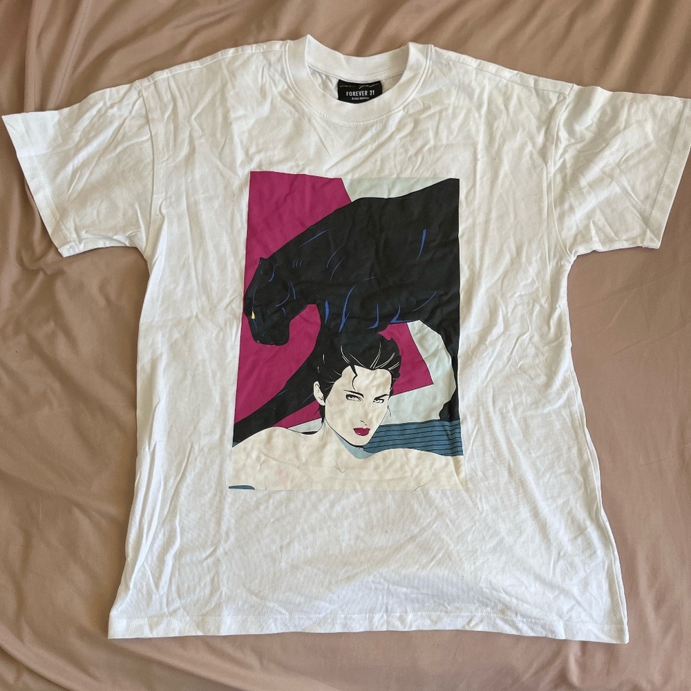 Patrick Nagel Oversized T-Shirt Forever 21